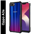 For OPPO A3S / OPPO A5 Shockproof TPU Bumper Clear Acrylic Mobile Phone Case. 