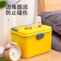 Large capacity home medicine box, medical multi-layer first aid box, medicine storage box, plastic family pack, small small medicine box. 