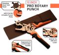Pro Rotary Revolving Punch Pliers 250mm Hole Punch Plier Tool For Duty Strap Leather Paper Bags Watch Revolving DIY Crafts Belt Jeans Buttons Rotary Hole Punching Tools Sets. 