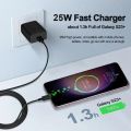 PD 25W Super Fast Charger For Samsung Galaxy S23 Ultra S22 Note 20 10 Plus Cargador USB Type C Fast Charging Charger Phone Cable.