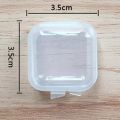 5PC/10PC Small Square Box With Lid Small Plastic Packaging Box Plastic Box Mini Clear Small Storage Case With Lid Stamp Earrings. 