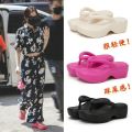 Barbie Platform Kendall Jenner Flip-Flops Flip-Flops Flip-Flops Women's Outdoor Non-Slip Flat Height Increasing Drooping Sandals.