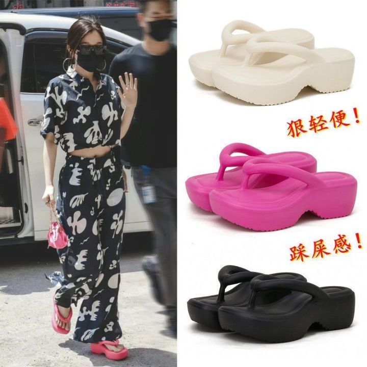Barbie%20Platform%20Kendall%20Jenner%20Flip-Flops%20Flip-Flops%20Flip-Flops%20Women's%20Outdoor%20Non-Slip%20Flat%20Height%20Increasing%20Drooping%20Sandals%20-%20Image%205
