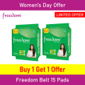 Freedom Sanitary Napkin Belt 15 Pads Buy 1 Get 1 Free. 