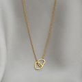 Two Heart Shaped Necklaces Chain For Women.