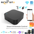 Tuya Smart IR Remote Control Built-in Temperature and Humidity Sensor for Air Conditioner TV DVD AC Works with Alexa,Google Home. 