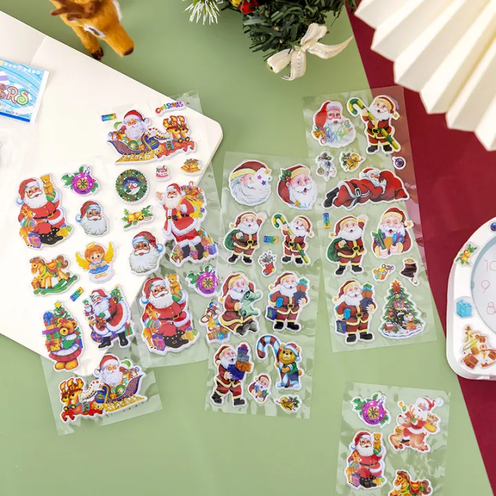 1/5/10Pcs%20Festival%20Gift%203D%20Bubble%20Sticker%20Cartoon%20Santa%20Claus%20Bell%20Puffy%20Stickers%20New%20Year%20Sticky%20Decor%20For%20Kid%20-%20Image%207