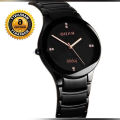 RD- All Black NEW Collection Stainless Steel Strap Analog Wrist Watch For Men(null). 