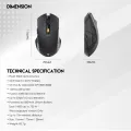 FANTECH RAIGOR III WG12R Rechargeable Wireless Mouse 2.4Ghz Stable Wireless Connection 2000DPI Pixart Sensor Ambidextrous Design Portable Mice For Laptop PC Computer Gaming Gamer.