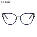 OQ BOGA 6 Colors Unisex Anti Blue Light Screen Radiation Computer Glasses Women Men Eye Protection Fashion Metal Cat Eye Frame Eyewear. 