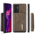 For OnePlus 9RT 5G DG.MING M2 Series 3-Fold Multi Card Bag + Magnetic Back Cover Case. 