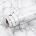 5 Miter Marble wall floor tiles sticker self adhesive white Marble Sheet for kitchen bed room.