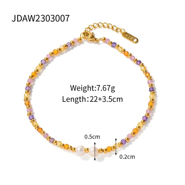 Uworld%20Stainless%20Steel%20Chain%20Handmade%20Anklets%20Bangle%20for%20Women%20Multicolor%20Mix%20Natural%20Stone%20Fashion%20Jewelry%20Wholesale%20-%20Image%206