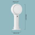 Mini Fan USB Bladeless Fan Portable Handheld Rechargeable Air Cooler Fans for Home Outdoor with LED Light Display.
