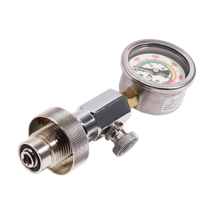 2X%20Scuba%20Diving%20Air%20Tank%20Pressure%20Testing%20Checker%20Din%20232/300%20Bar%20with%20400Bar/6000Psi%20Gauge%20-%20Image%205
