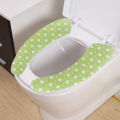 Washable Bathroom Adhesive Cloth Toilet Seat Pad. 