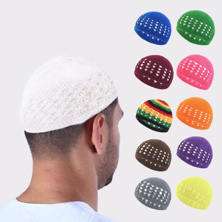 Islamic hat Traditional Cotton Male Prayer cap Turkish Ladies hat for Daily prayers visits gatherings Traditional clothing