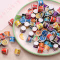 Mini supermarket bucket, miniature resin food and toy accessories, taking photos, microscopic props, instant noodle bucket toys. 