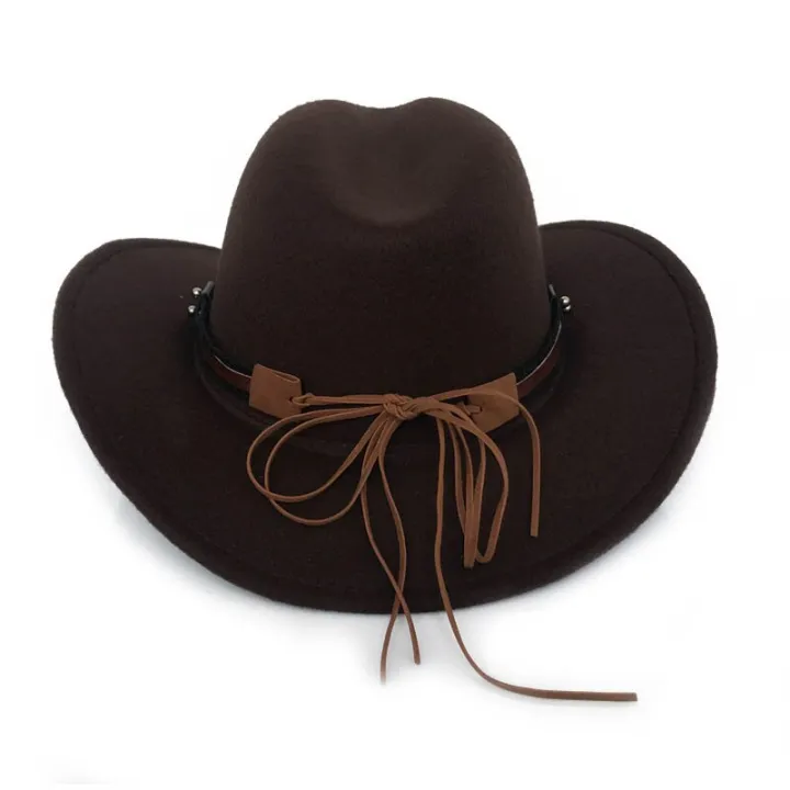 Fibonacci%20West%20Cowboy%20Hat%20Fashion%20Wool%20Felt%20Metal%20Bull%20Head%20Decoration%20Sombrero%20Men%20Women%20Cap%20-%20Image%207