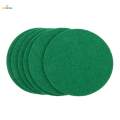 7X 6 Pieces Air Hockey Table Felt Pushers Replacement Felt Pads Green L. 