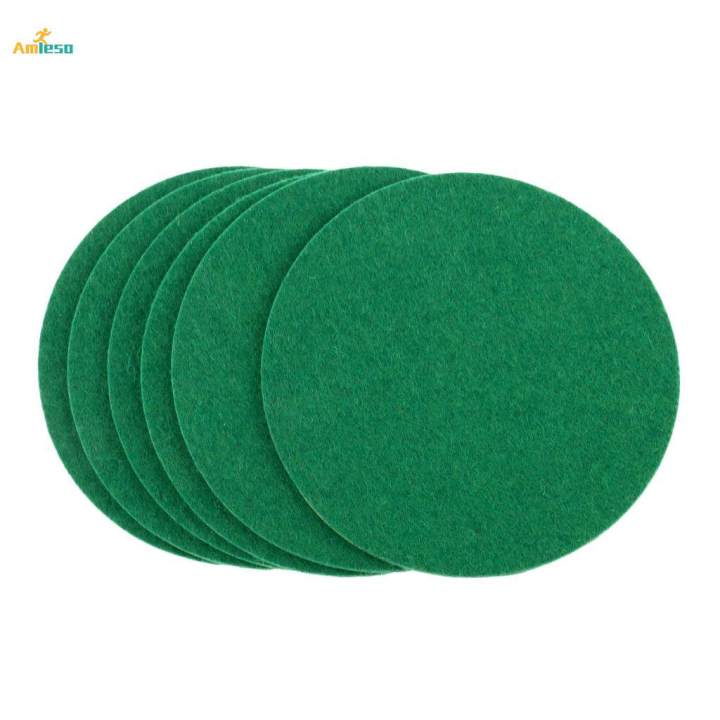 7X%206%20Pieces%20Air%20Hockey%20Table%20Felt%20Pushers%20Replacement%20Felt%20Pads%20Green%20L%20-%20Image%203