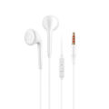 Flat ear cell phone headset in-ear direct plug type android 3.5mm round hole universal wired with a microphone call. 