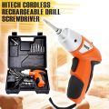 45 in 1 Cordless Electric Screwdriver with Bits Holder with LED Light Screwdriver, Rechargeable Screwdriver Tools Kit, Wireless Screwdriver Drill Machine with Reversible Function.