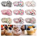 100PCS DIY Muffin Cup Baking Mold Grease-proof Cake Paper Cups Cupcake Party Supplies Home Kitchen Bakeware Pastry Tools. 