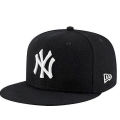 Black Cotton NY DJ Cap for Men. 