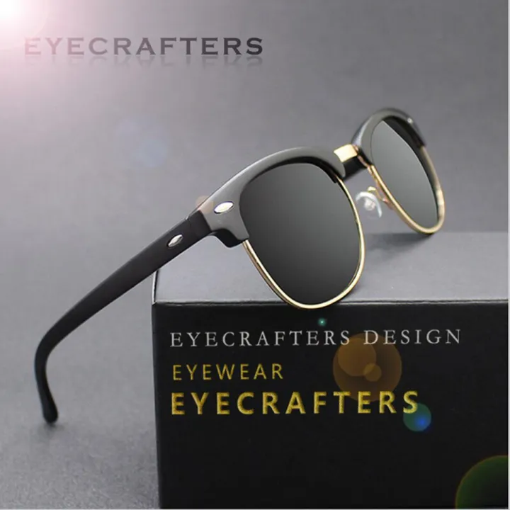 CLASSIC Half Frame Polarized Sunglasses Men Women Half Rimless Mirrored Club Sun Glasses Master Fashion Oculos De Sol UV400