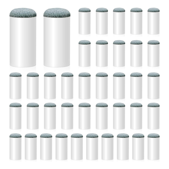 40 PCS Billiard Pool Cue Tips, Pool Cue Repair Tips Kit 12/13mm Billiard Pool Cue Stick Tips Nylon Screw on Tips