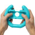 Steering Wheel Hand Grip Handle Holder For Nintendo Switch Joy-con Controller Blue. 