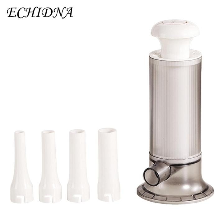 Sausage%20Filler%20with%20Silicone%20Bottom%20Stainless%20Steel%20Manual%20Sausage%20Stuffer%20Machine%20with%204%20Tubes%20Homemade%20Sausage%20Maker%20for%20Kitchen%20Use%20Easy%20to%20Use%20Clean%20Household%20Essential%20Quick%20Sausage%20Filling%20Tool%20-%20Image%202