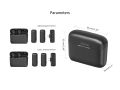 Wireless Lavalier Microphone Ulanji J12 for Video Recording Compatible with iPhone iPad, Mini Phone Clip-on Lapel Mic for YouTube Podcast Zoom Interview Vlog, 3 Levels Noise Reduction (No Need App/Bluetooth).