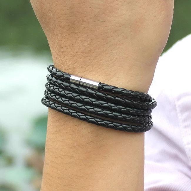 Bracelet%20Leather%20Wristband%20Interlaced%20Cuff%20Bangle%203%20Wrap%20Around%20Rope%20Bracelet%20-%20Image%202