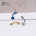 1PC 14G G23 Titanium Piercing Nose Ring Navel Surgical Belly Button Rings Navel Piercing Goth Ombligo Ball Nombril.