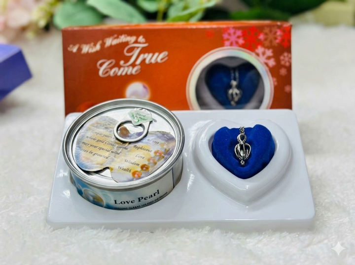 Wish & Love Pearl Necklace Pendent For women (Make a Wish" āĻāĻŦāĻ "Love Pearl Gift