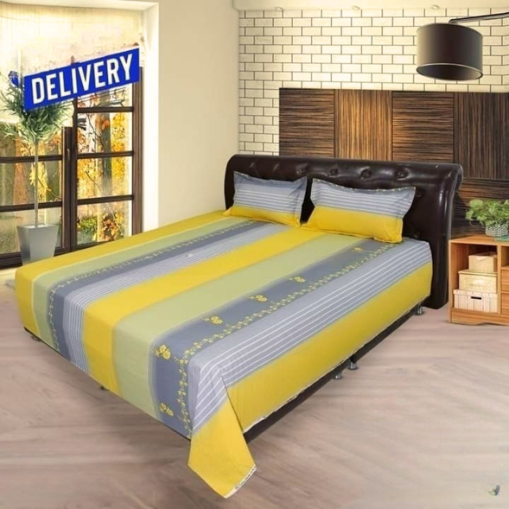 Cotton%20Fabric%20%20Printed%207%20Feet%20by%208%20Feet%20Double%20King%20Size%20Bedsheet%20Set%20with%20Two%20Pillow%20Covers%20%20Bed%20Sheet%20-%20Image%204