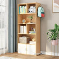 Bibliophile Book Shelf Shelving Stand Display Shelve Engineered Wood Bookshelf Showpiece Rack with Storage Cabinet by KARIGOR BD. 