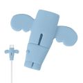 2 Pcs Little Angel Data Cable Connector Protective Cover anti-Breaking Elastic Charger Cable Saver for Data Charging Cables safety. 