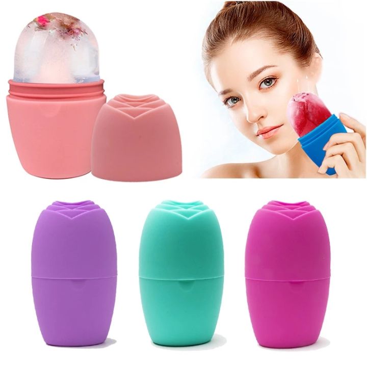 Ice Roller For Face, Beauty Facial Massage Ice Roller, Glow Cube Ice Roller for Face,Skin Care Tools for Eye Wrinkles, Acne Puffiness Relief