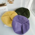 【beauty code store】Spring Summer Women Knit Berets Solid Flat Fashion Crochet French Caps Stars Painter Hat. 