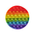 pop it fidget toy pop it spinner pop it fidget toy rainbow pop toy bubble squeeze sensory fidget toy Rainbow Square Shape. 