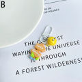 Cute Little Yellow Chicken Keychain Keyring For Women Grils Kid Friend Cartoon Kawaii Bag Earphone Box Phone Charm Jewelry Fayshow.