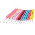 14pcs Crochet Hooks 2.0-10.0mm Soft Handle Knitting Needles Sewing Weave Accessories.