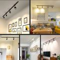 【Toy life hall】LED Track Lights Set with Rails 12W 20W 30W 40W Wall Spot Light 220V Warm White Flexibly Rotatable for Home Lighting Wall Ceiling Lamp Bedroom Hallway Fence. 