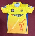 Chennai Super Kings Jersey 2024 Premium Quality Short Sleeves Honeycomb Fabric.
