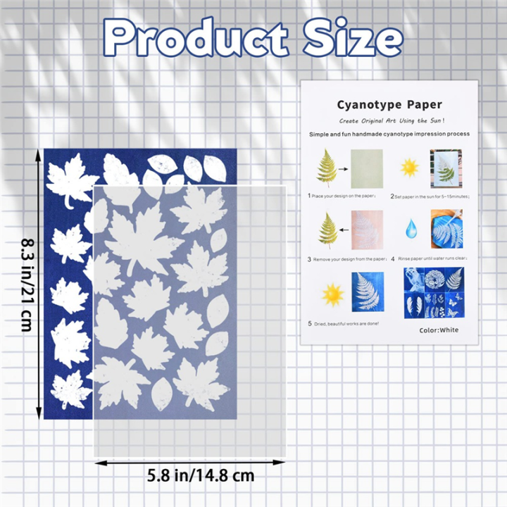 Sun%20Print%20Paper%20Kit%20Cyanotype%20Paper%20With%202%20Sheet%20Acrylic%20Panel%20Green%20For%20Arts%20Crafts%20DIY%20Project%20-%20Image%203
