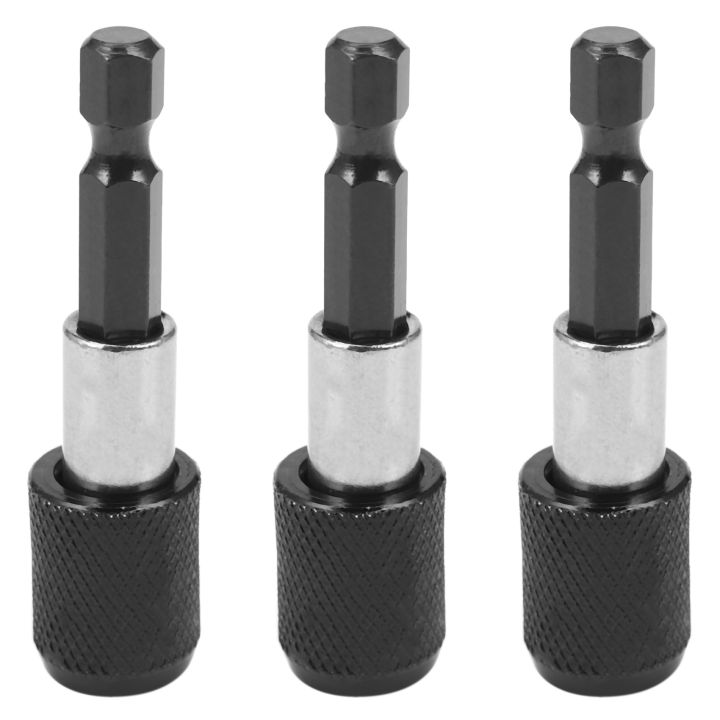 3X 1/4 Inch Impact Drive Hex Quick Release Change Holder Bit Drill ...