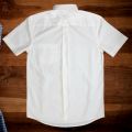Men's, Poly cotton regular-fit perfect white solid-colour short-sleeve formal shirt. Preferble - Low Hassle and Maintanance.
